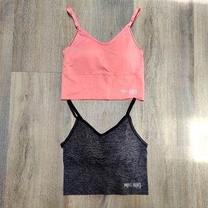 2PC Longline Seamless Sports Bras Braletts